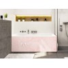 Tablier de baignoire béton rose