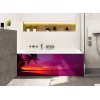Tablier de baignoire coucher de soleil exotique