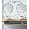 Crédence de salle de bain design cubes 3D