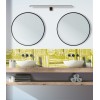 Crédence de salle de bain verte style ethnique