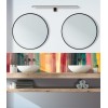 Crédence de salle de bain coups de pinceau multicolore