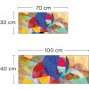 Crédence de salle de bain formes géométriques