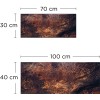 Crédence de salle de bain effet rouille