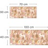 Crédence de salle de bain design feuilles or graphiques