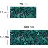 Crédence de salle de bain feuillage tropical graphique
