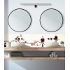 Crédence de salle de bain style estampe japonaise