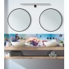 Crédence de salle de bain fonds marins