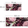 Crédence de salle de bain mix fleurs roses