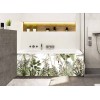Tablier de baignoire illustration style jungle
