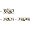 Tablier de baignoire plantes graphiques roses et vertes