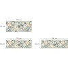 Crédence de baignoire chic motifs tomettes bleues et orange