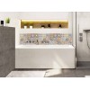 Crédence de baignoire beige style Oriental