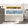 Crédence de baignoire orientale chic tons bleus