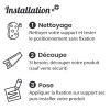 Crédence de baignoire aux paillettes dorées