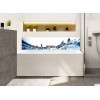 Crédence de baignoire eau en mouvement