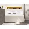 Crédence de baignoire style marbre rose et blanc