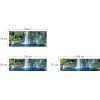 Crédence de baignoire cascade dans la nature