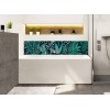 Crédence de baignoire style jungle moderne