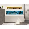 Crédence de baignoire feuillage exotique