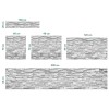 Fond de hotte briques style ardoise grise et blanche