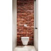 Panneau WC effet mur de briques rouges
