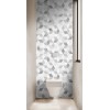 Panneau WC cubes géométriques 3D