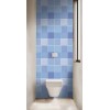 Panneau WC mosaïque ronds bleus