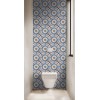 Panneau WC carreaux de ciment mix rétro moderne
