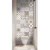 Panneau WC carreaux de ciment style ethnique