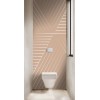 Panneau WC graphique lignes douces