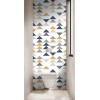 Panneau WC motifs triangulaires scandinaves