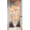 Panneau WC bourgeons de fleurs