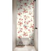 Panneau WC vintage fleurs roses