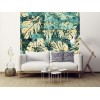 Papier peint mix urbain exotique
