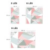 Papier peint graphique scandinav pastel