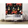 Papier peint dessin style scandinave