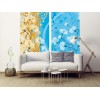 Papier peint fleuri et design