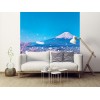 Papier peint paysage vue cerisiers et Mont Fuji