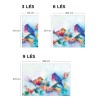 Papier peint style aquarelle d'oiseaux multicolore