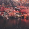 Tête de lit paysage Japon