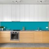Crédence de cuisine couleur turquoise