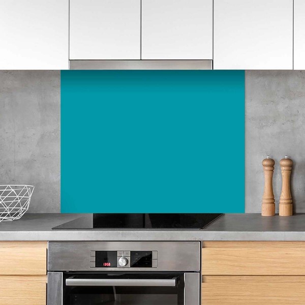 Fond de hotte couleur turquoise
