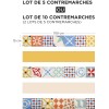 Contremarche mosaïque inspiration cubiste