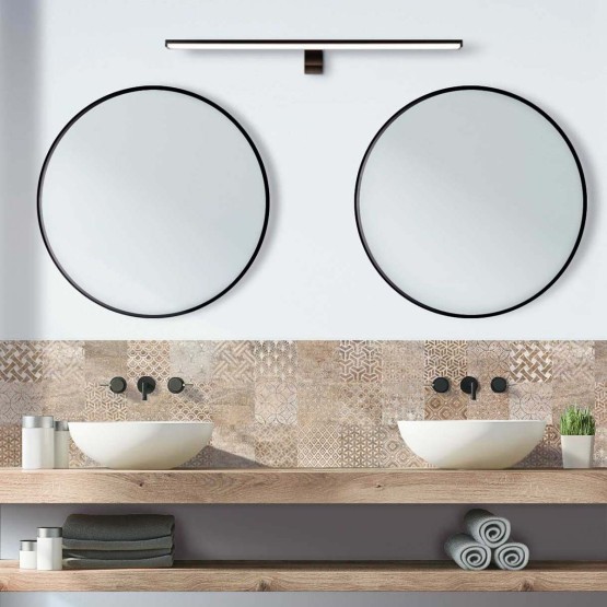Crédence de salle de bain faïence effet vieilli