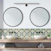 Crédence de salle de bain mosaïque style provençal