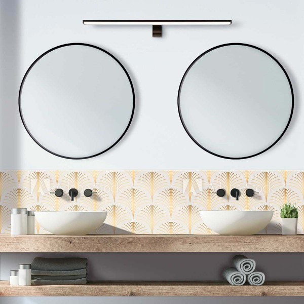 Crédence de salle de bain rétro esprit Gatsby