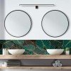 Crédence de salle de bain design jungle luxuriante