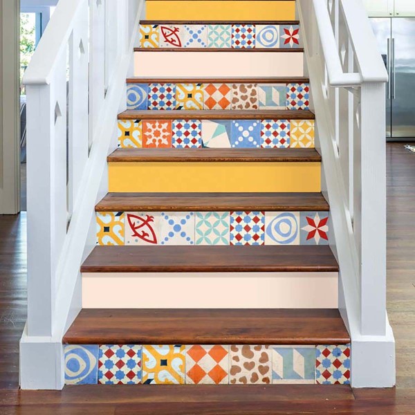 Contremarche mosaïque inspiration cubiste