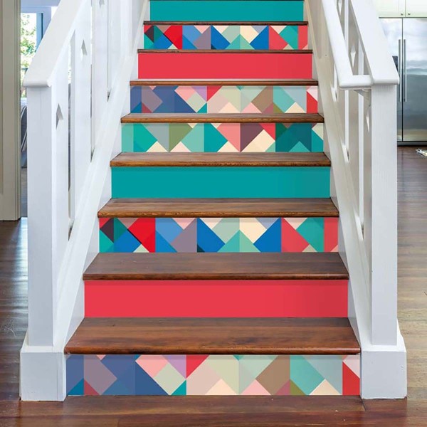 Contremarche motif fantaisie Harlequin