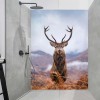 Panneau Douche cerf et montagnes